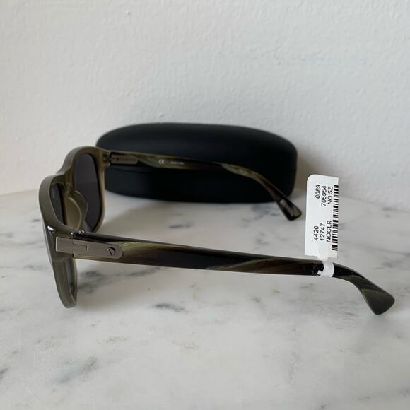 NWT Lanvin Brown Olive Sln 582 Wayfarer Sunglasses - Picture 7 of 13